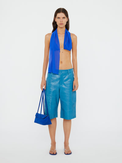 Silk Scarf Chain Bra Top