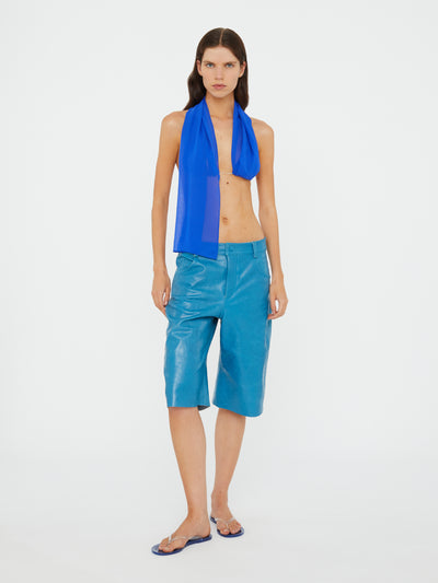 Silk Scarf Chain Bra Top