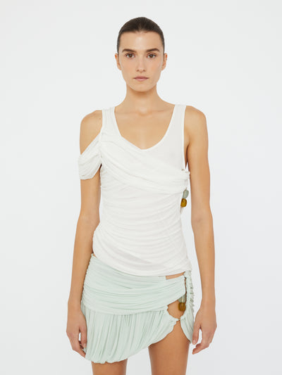 Beach Glass Bubble Mini Skirt