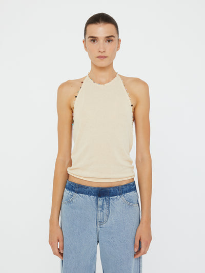 Beach Quartz Halter Tank