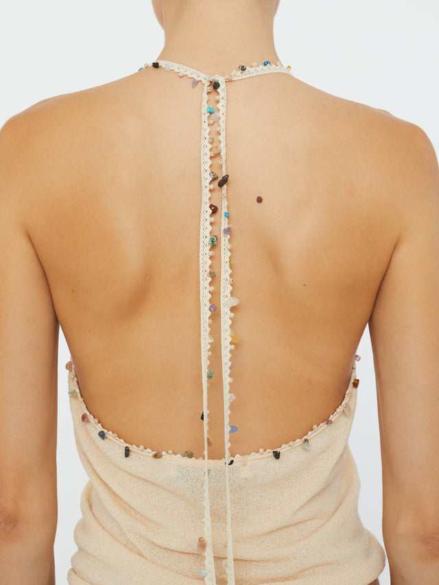 Beach Quartz Halter Tank
