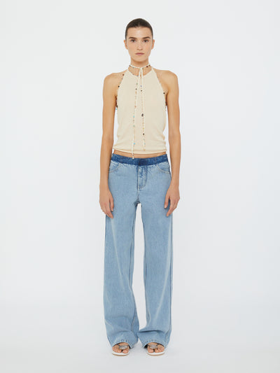 Beach Quartz Halter Tank