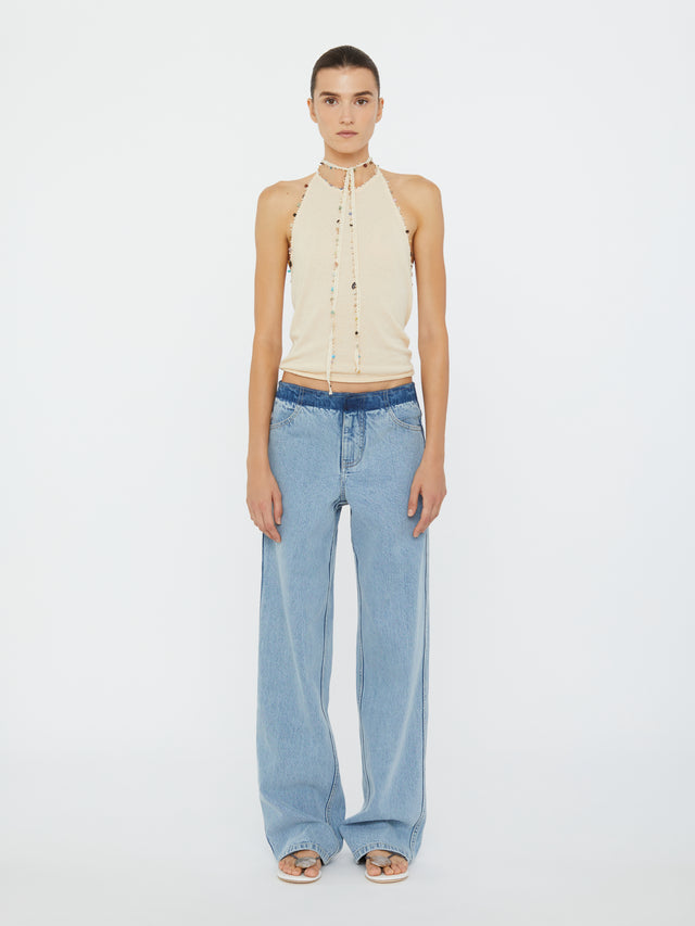 Beach Quartz Halter Tank