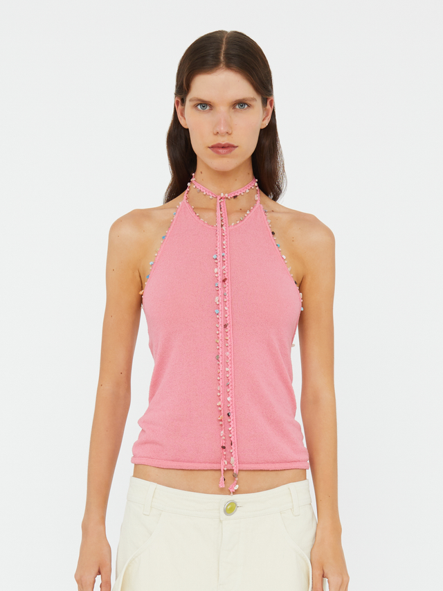 Beach Quartz Halter Tank