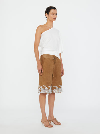 One Shoulder Draped Tee