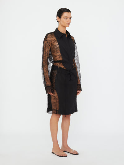 Lace Tux Shirt