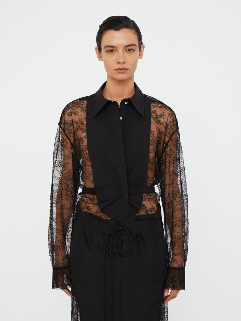 Lace Tux Shirt - Image 1