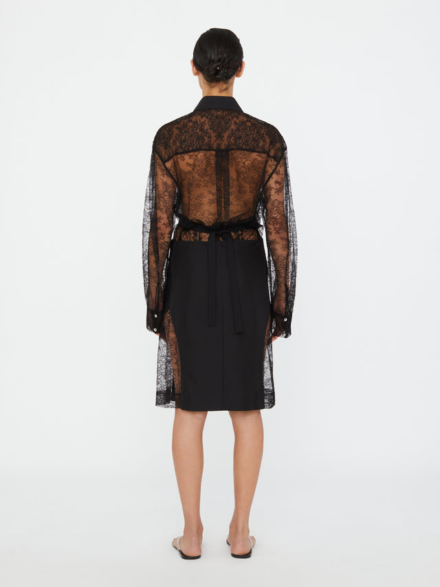 Lace Tux Shirt