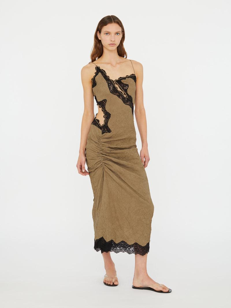 Crimped Lace Cami Dress - Image 4