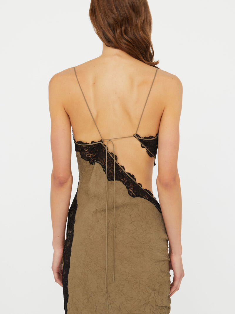 Crimped Lace Cami Dress - Image 5