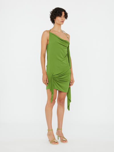 Encased Nature Cascade Mini Dress
