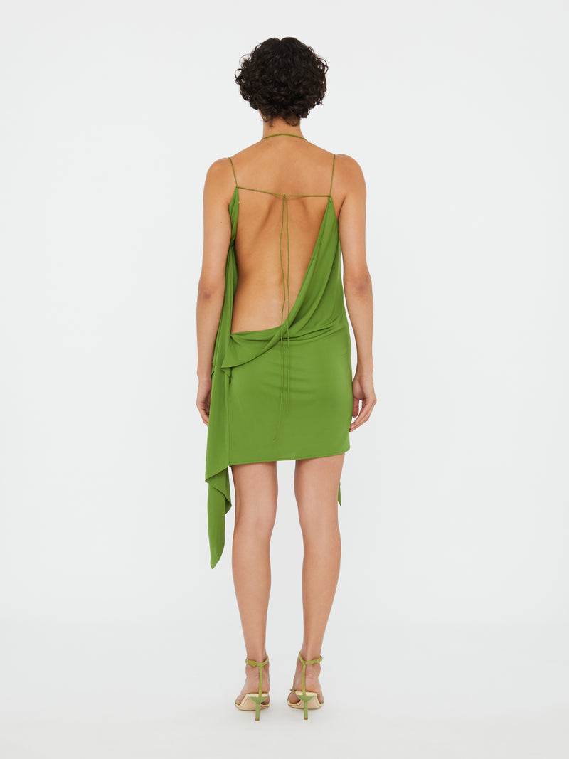 Encased Nature Cascade Mini Dress - Image 4