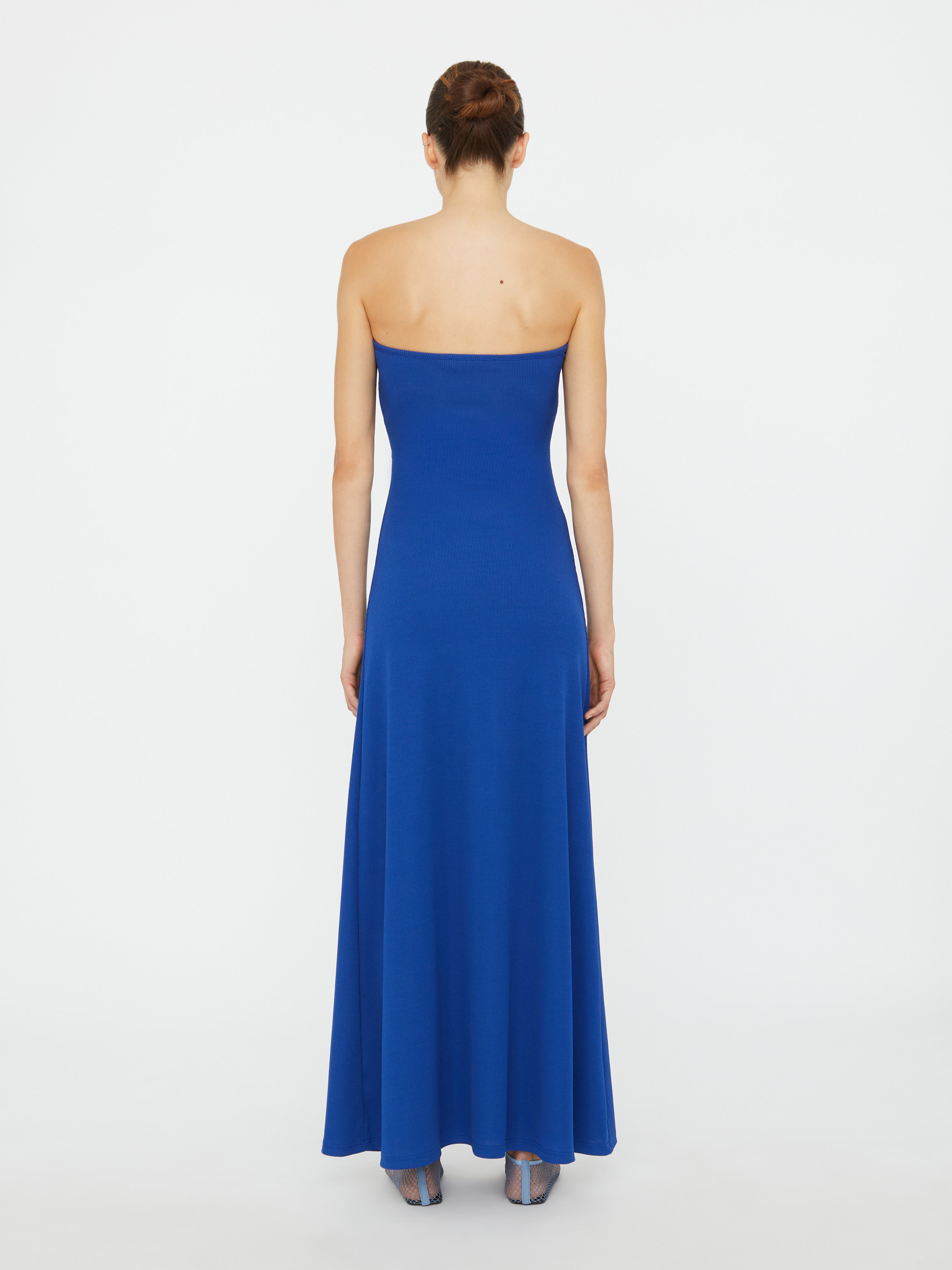 Paisley Ruched Disconnect Strapless Dress