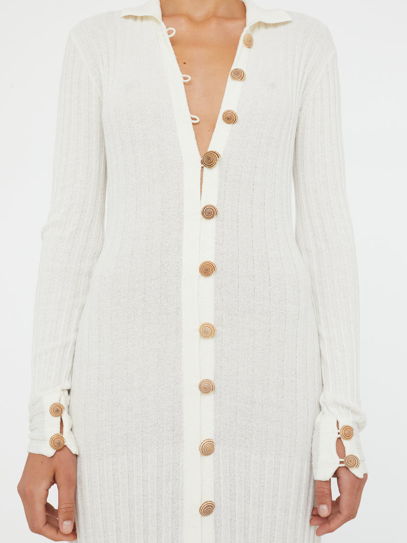Sundial Shell Knit Cardigan Dress - Image 3