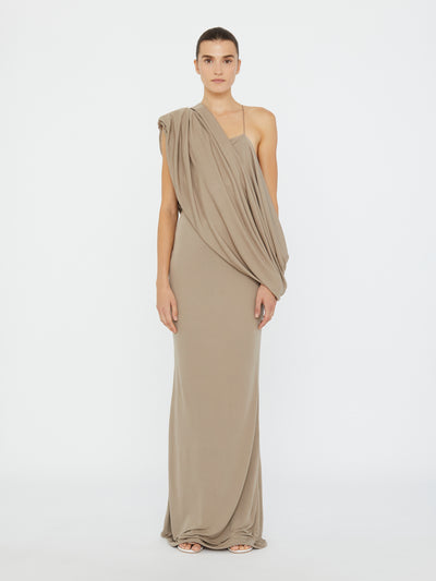 Aiba Draped Jersey Tee Dress