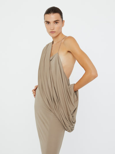 Aiba Draped Jersey Tee Dress