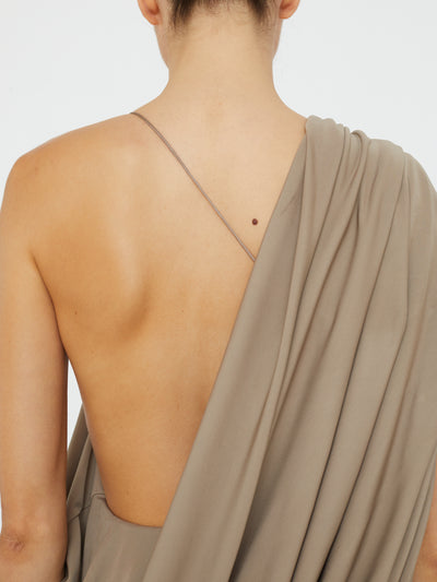 Aiba Draped Jersey Tee Dress