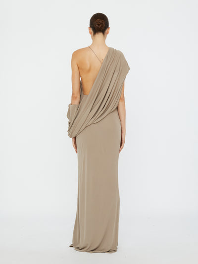 Aiba Draped Jersey Tee Dress