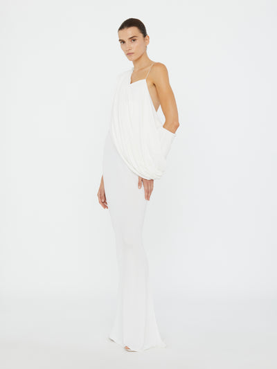 Aiba Draped Jersey Tee Dress