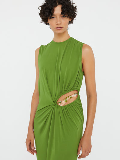 Encased Nature Suspended Jersey Tank Dress