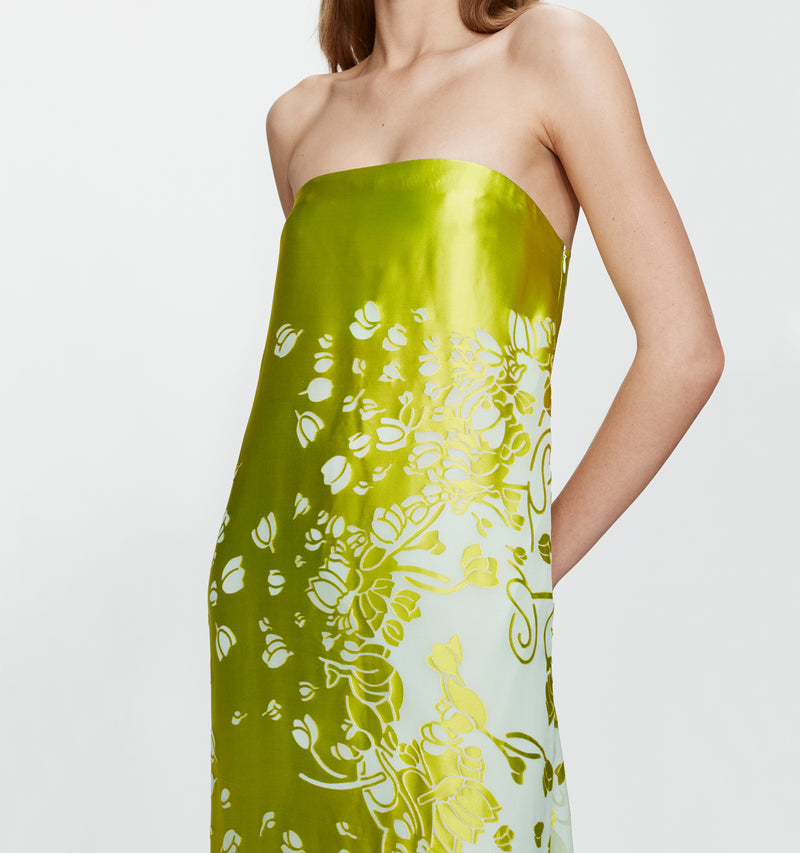 Burnout Strapless Dress - Image 4