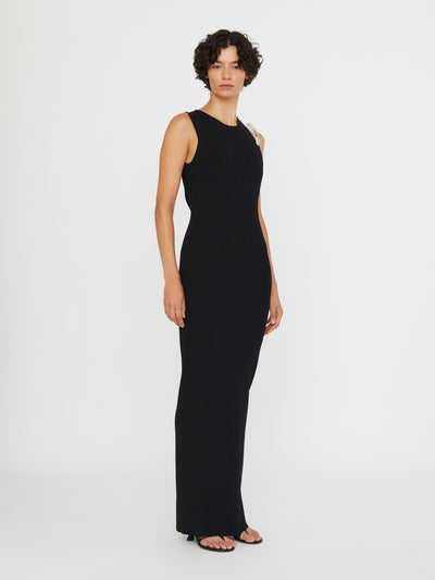 Encased Nature Resin Knit Column Dress