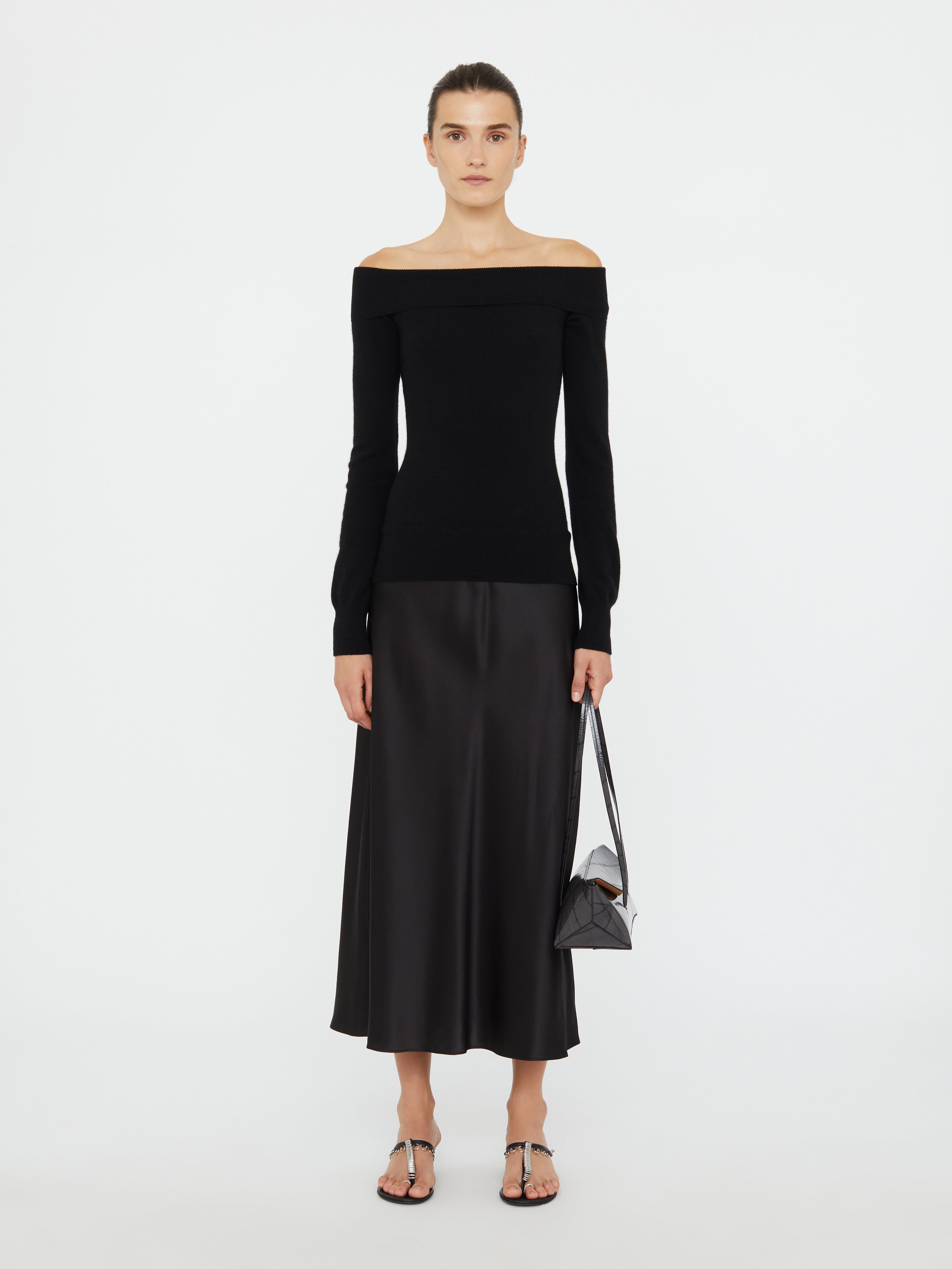 Shoulderless Cashmere Monument Dress