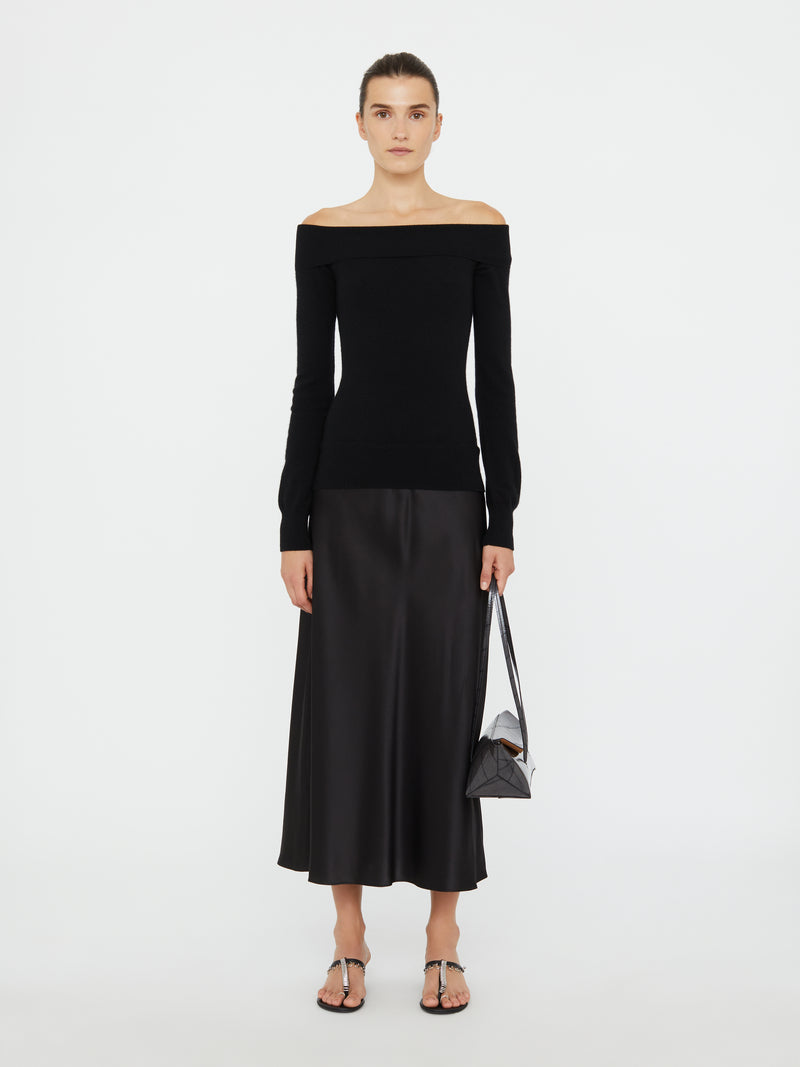 Shoulderless Cashmere Monument Dress - Image 2
