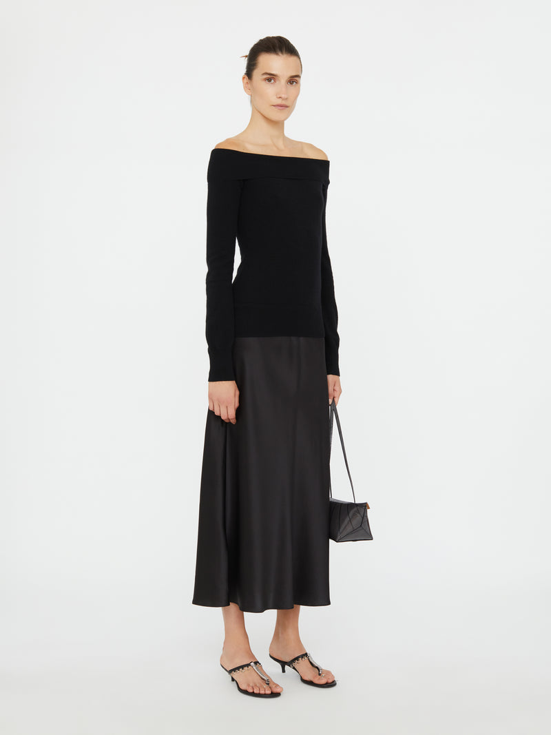 Shoulderless Cashmere Monument Dress - Image 1