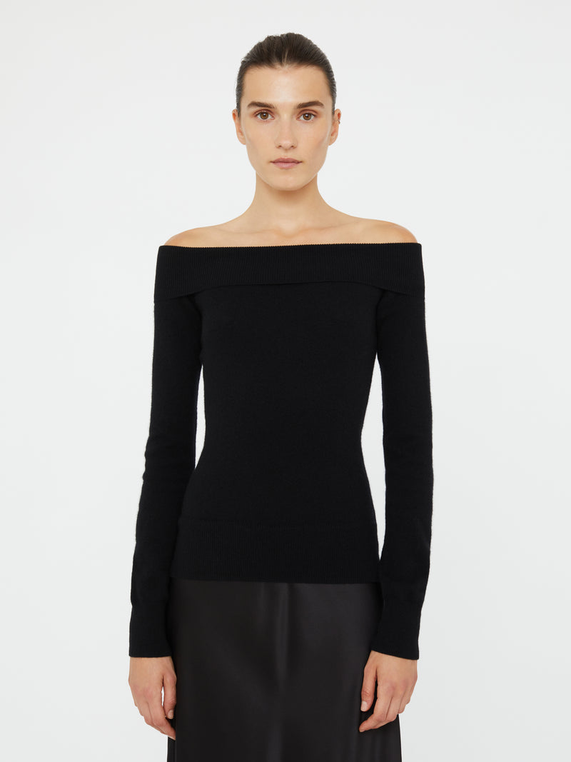 Shoulderless Cashmere Monument Dress - Image 3
