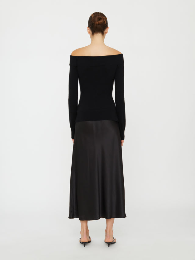 Shoulderless Cashmere Monument Dress