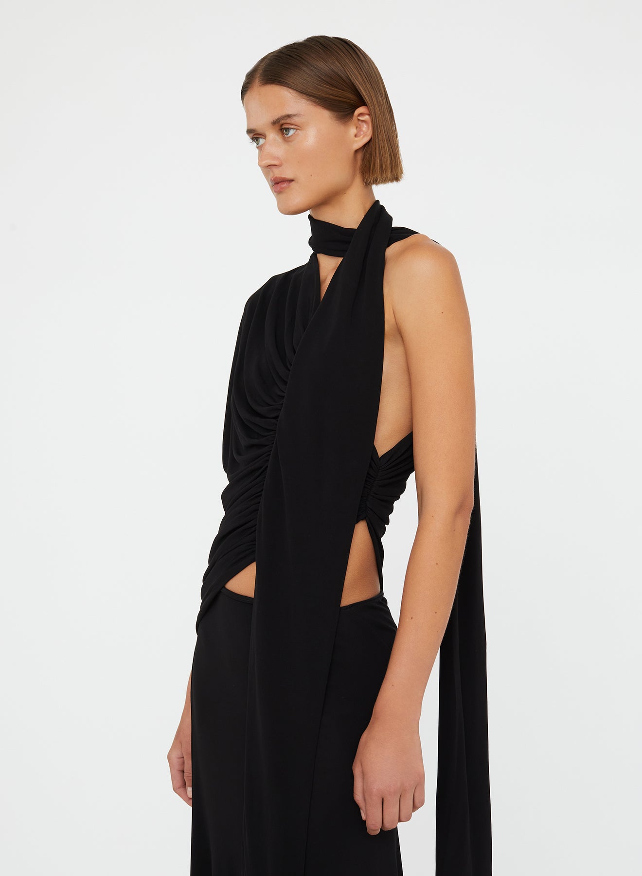 Vienna Jersey Scarf Dress