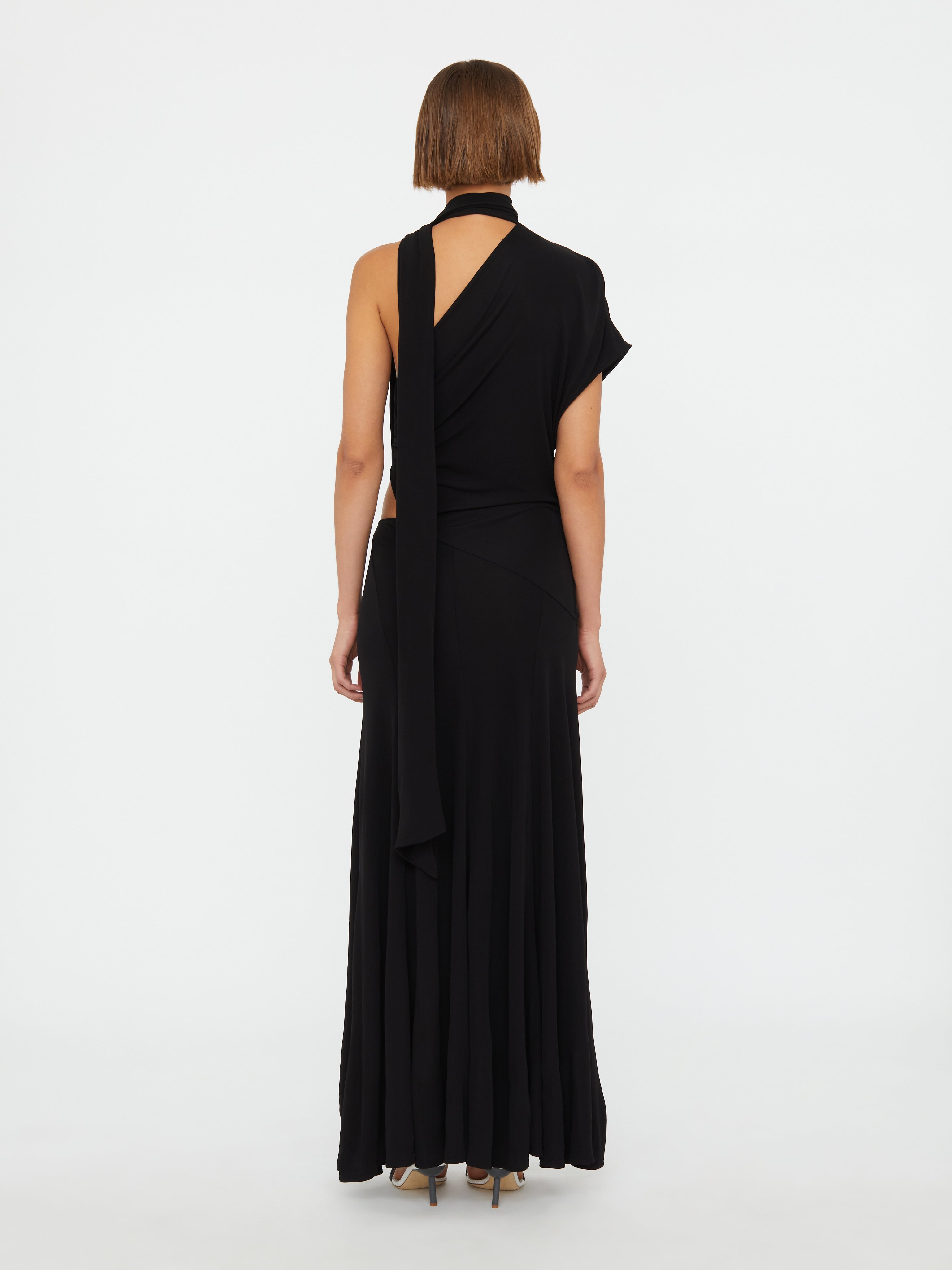 Vienna Jersey Scarf Dress