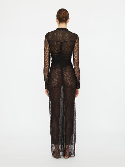 Lace Venus Plunge Shirt Dress