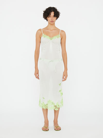 Hibiscus Embroidered Rib Bodysuit