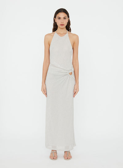 Imber Metallic Halter Top