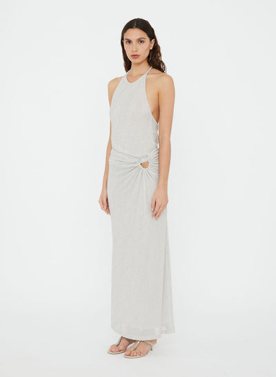 Imber Metallic Halter Top