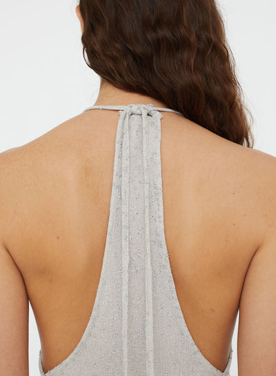Imber Metallic Halter Top