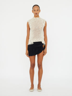 Beach Glass Bubble Mini Skirt