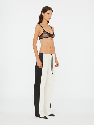 Tuxedo Contrast Silk Trouser