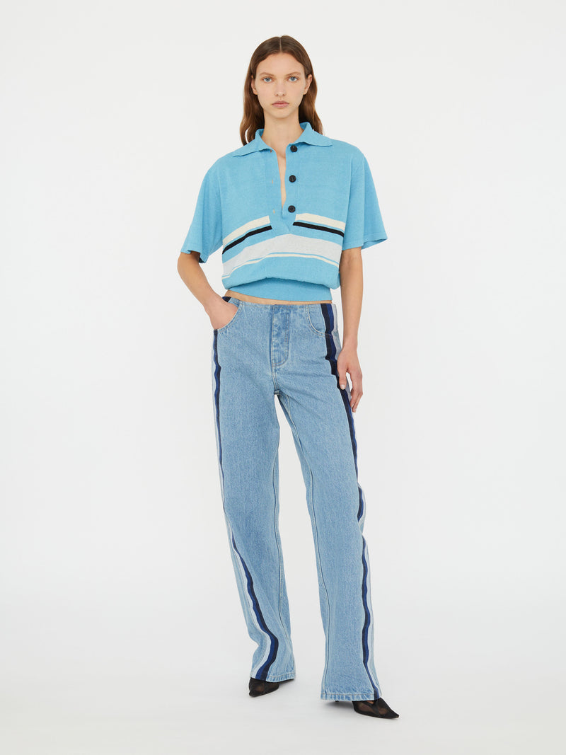 Streaked Denim Jean - Image 4