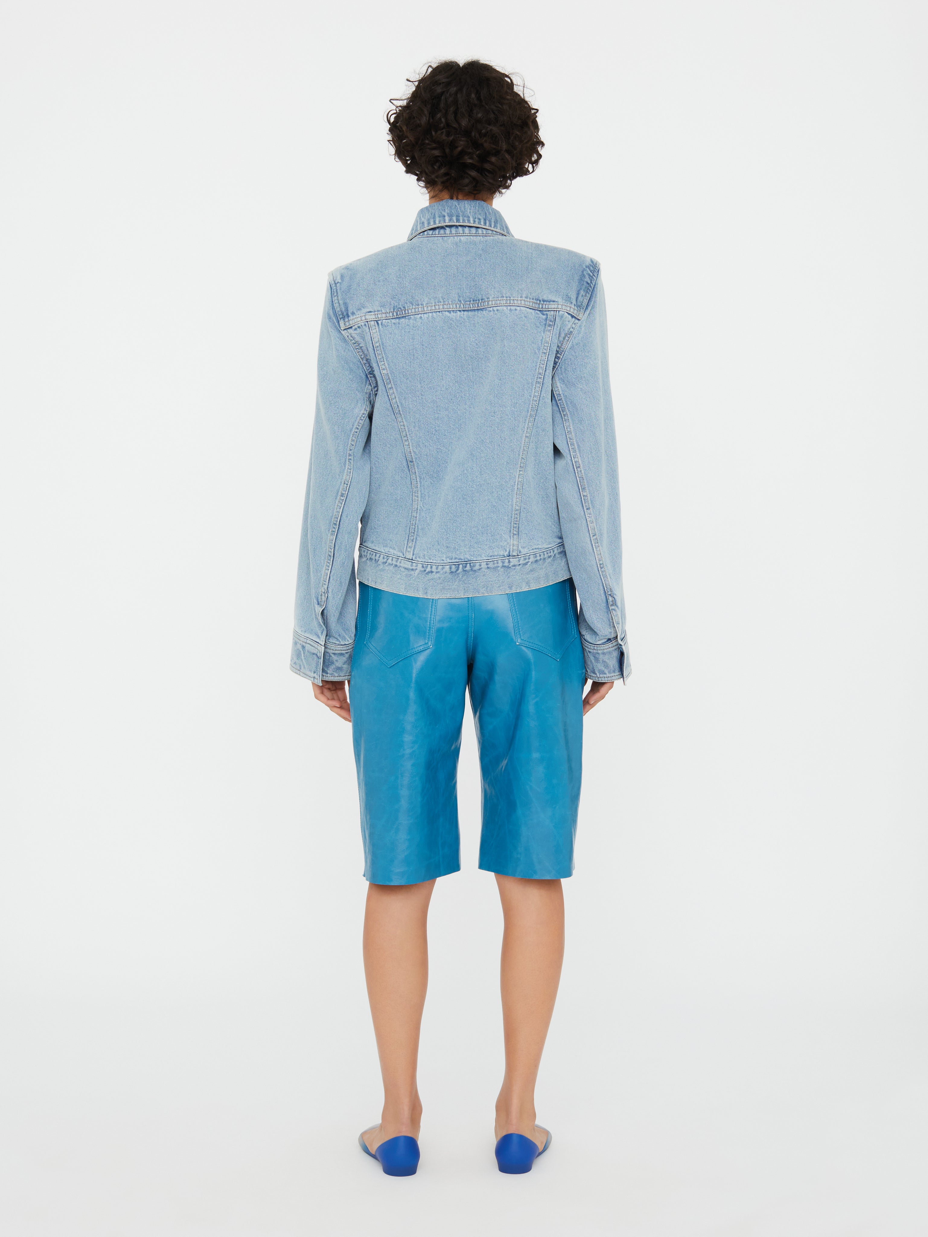 Sculptured Corsage Denim Jacket