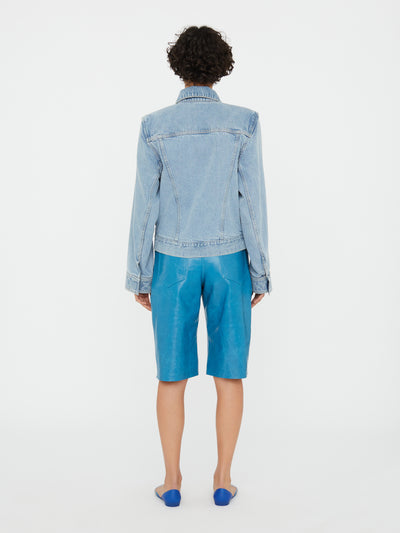 Sculptured Corsage Denim Jacket