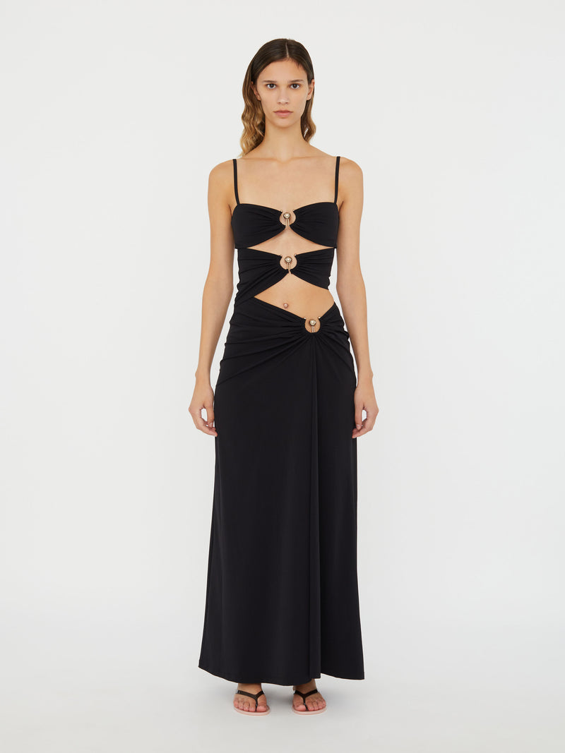 Ruched Orbit Split Dress - Image 1