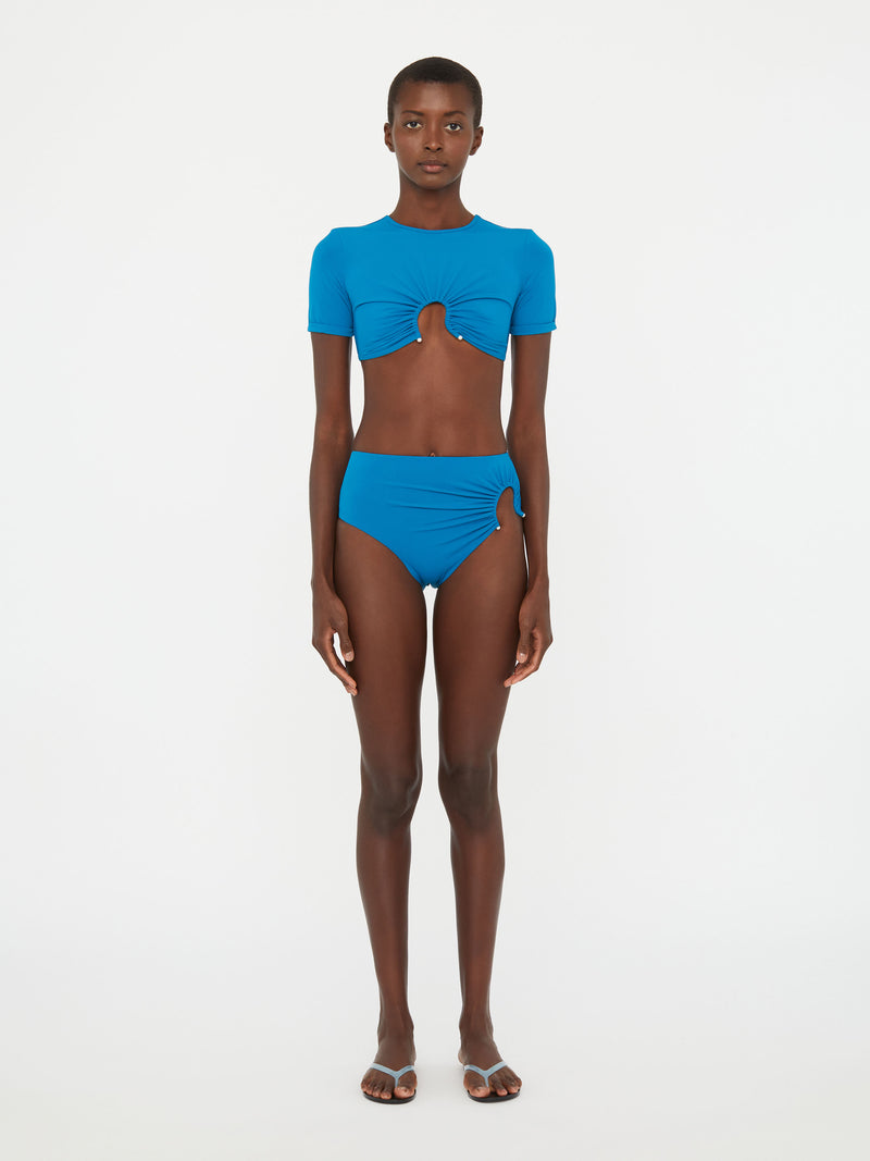 Ruched Crescent High Brief - Image 1