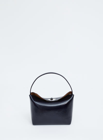 Turnlock Patent Mini Shoulder Bag