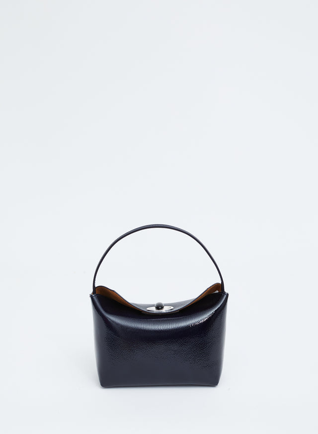Turnlock Patent Mini Shoulder Bag