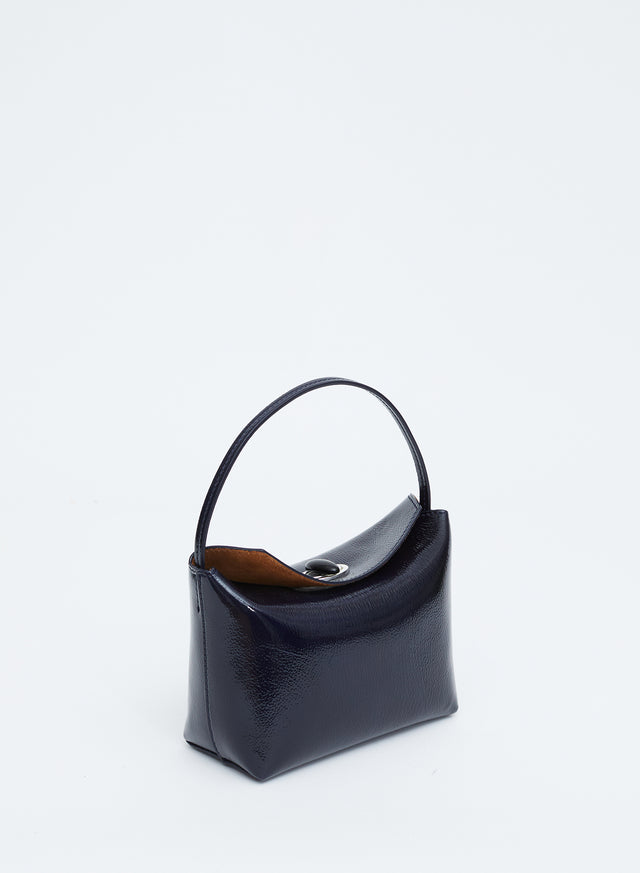Turnlock Patent Mini Shoulder Bag