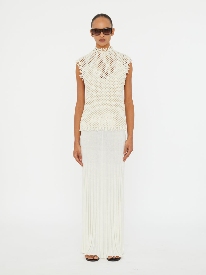 Lattice Knit Tank Dress - Image 3