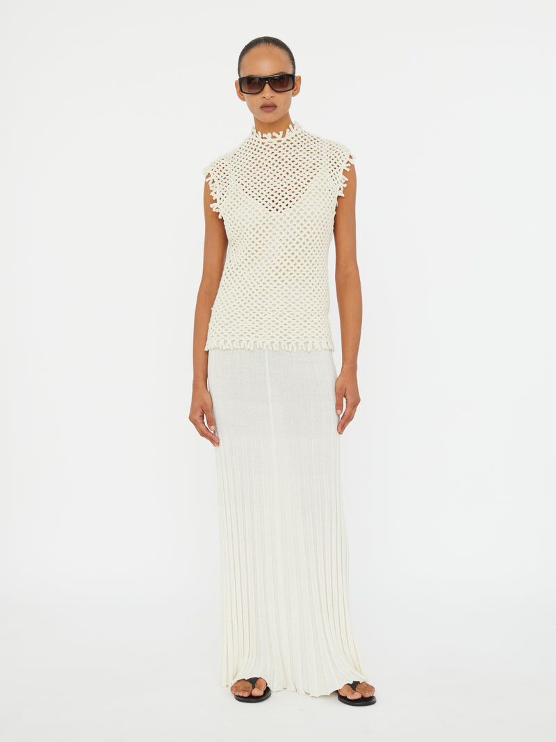 Lattice Knit Tank Dress - Image 1